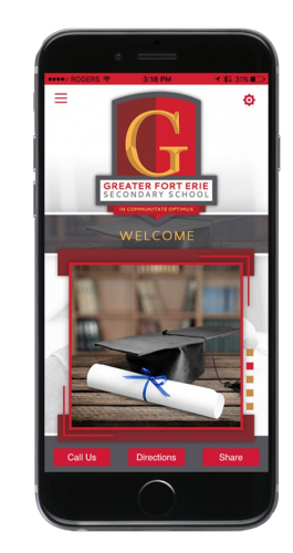 Greater Fort Erie Secondary School App Screenshot